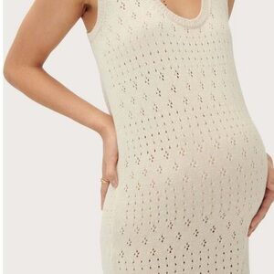 Hatch Knit Ivory Evelyn Dress
